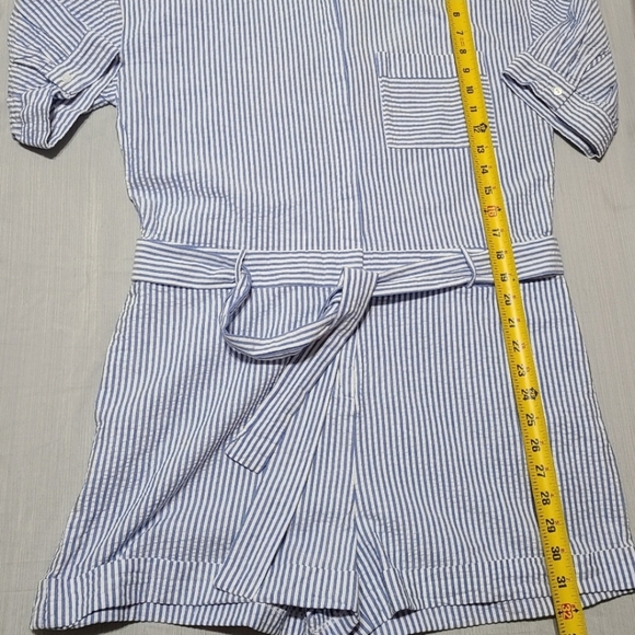 Zara basic collection pin striped toucan romper - Picture 7 of 11